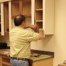 Trimming excess RTF (Thermofoil) around cabinet openings